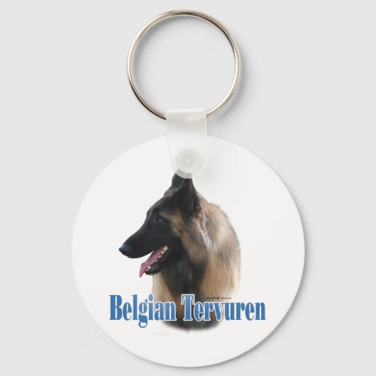 Belgische Tervuren Naam Sleutelhanger (Voorkant)