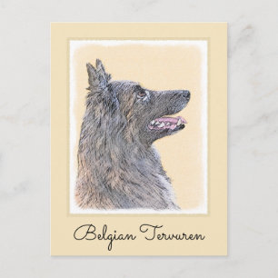Belgische Tervuren schilderen - Cute Original Dog  Briefkaart