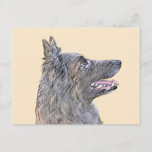 Belgische Tervuren schilderen - Cute Original Dog  Briefkaart