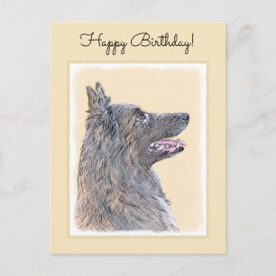 Belgische Tervuren schilderen - Cute Original Dog  Briefkaart
