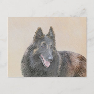 Belgische Tervuren schilderen - Cute Original Dog Briefkaart