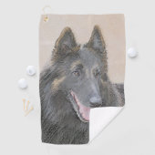 Belgische Tervuren schilderen - Cute Original Dog Golfhanddoek (Insitu)