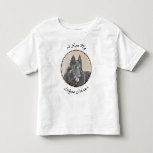Belgische Tervuren schilderen - Cute Original Dog Kinder Shirts