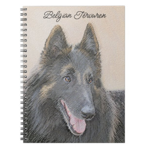 Belgische Tervuren schilderen - Cute Original Dog Notitieboek