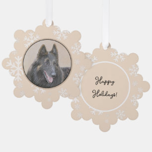 Belgische Tervuren schilderen - Cute Original Dog Ornament Kaart
