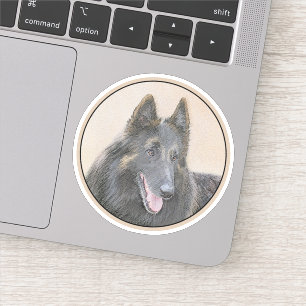 Belgische Tervuren schilderen - Cute Original Dog Sticker