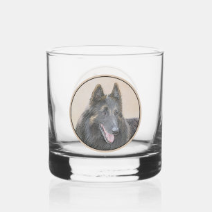 Belgische Tervuren schilderen - Cute Original Dog Whisky Glas