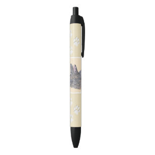 Belgische Tervuren schilderen - Cute Original Dog Zwarte Inkt Pen