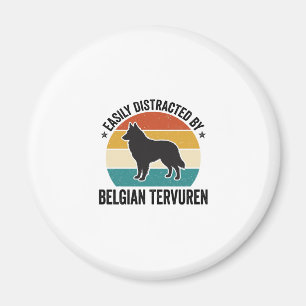 Belgische Tervuren Vintage Hond Liefhebber Shirt O Magneet