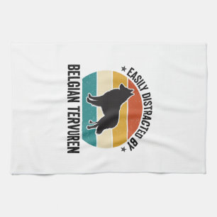 Belgische Tervuren Vintage Hond Liefhebber Shirt O Theedoek