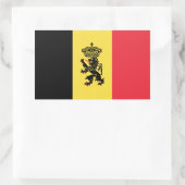 Belgische variant vlaggen rechthoekige sticker (Tas)