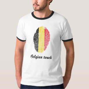 Belgische vingerafdrukvlag t-shirt