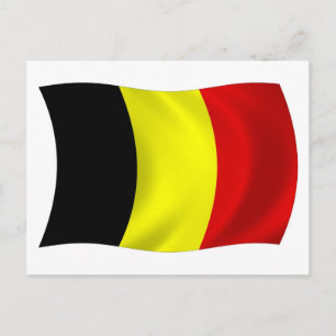 Belgische Vlag Ansichtkaart Briefkaart