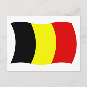Belgische Vlag Ansichtkaart Briefkaart