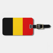 Belgische vlag bagagelabel (Voorkant horizontaal)