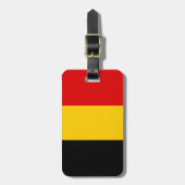 Belgische vlag bagagelabel (Voorkant verticaal)