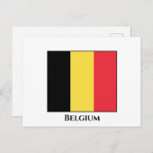 Belgische vlag briefkaart (Voorkant / Achterkant)