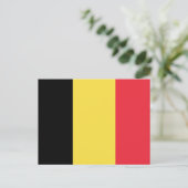 Belgische vlag briefkaart (Staand voorkant)