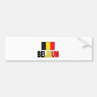 Belgische vlag bumpersticker