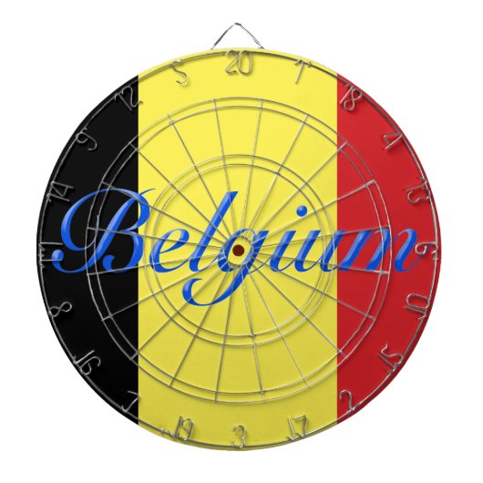 Belgische vlag dartbord (Voorkant)