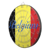 Belgische vlag dartbord (Voorkant Rechts)