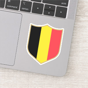 Belgische vlag embleem patriottische reizen sticker