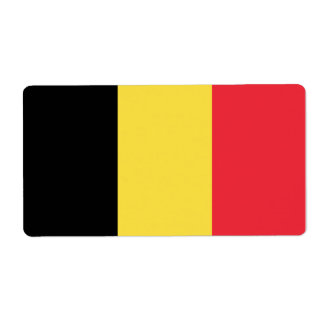 Belgische vlag etiket