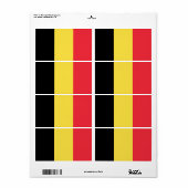 Belgische vlag etiket (Full Sheet)