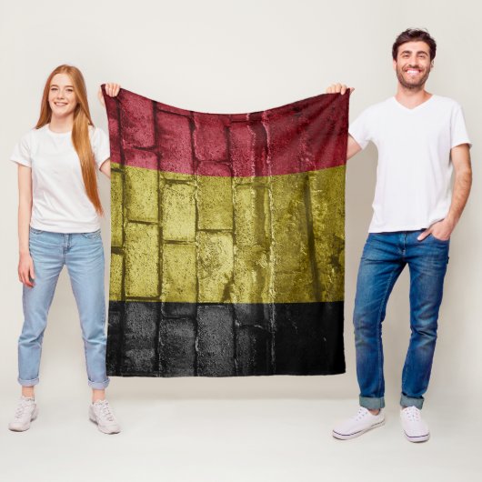 Belgische vlag fleece deken (In situ)