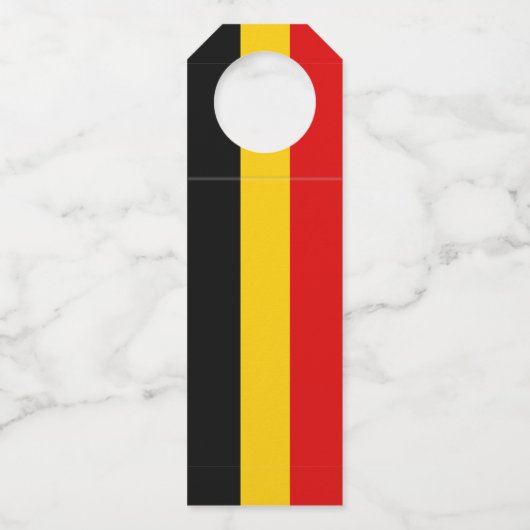 Belgische vlag flessenhanger (Voorkant)
