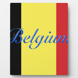 Belgische vlag fotoplaat