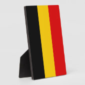 Belgische vlag fotoplaat (Zijkant)