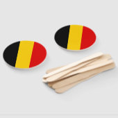 Belgische vlag handwaaier (Niet-gemonteerd)