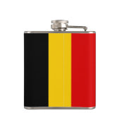Belgische vlag heupfles (Achterkant)