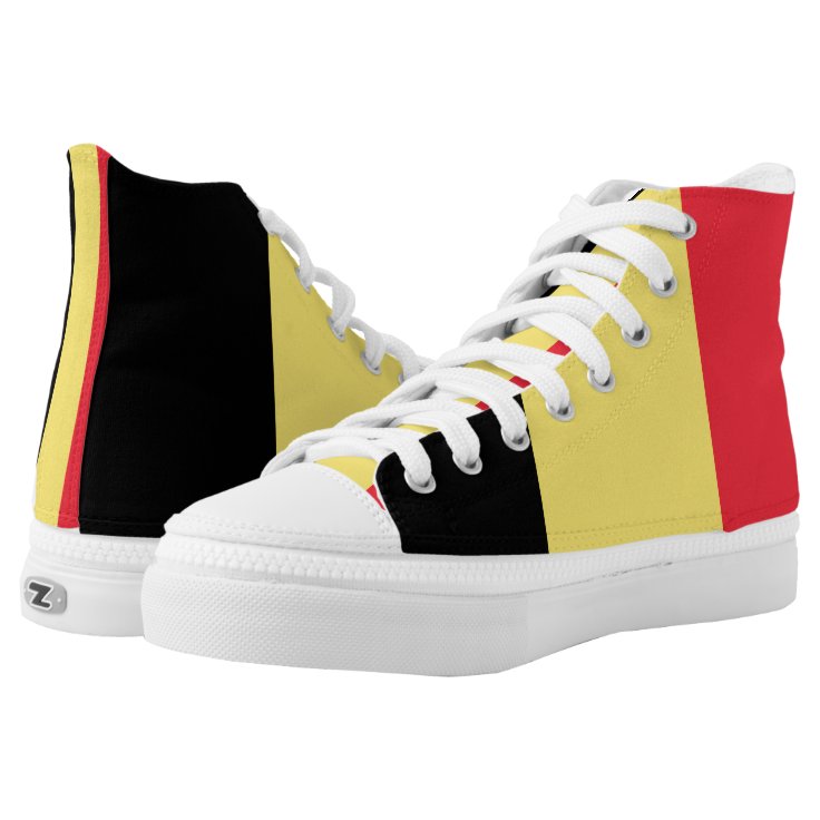 anker Volwassenheid Onbevreesd Belgische vlag high top schoenen | Zazzle.be