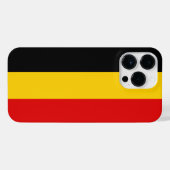 Belgische vlag iPhone hoesje (Achterkant horizontaal)