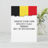 Belgische vlag kaart (Staand voorkant)