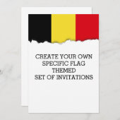 Belgische vlag kaart (Voorkant / Achterkant)