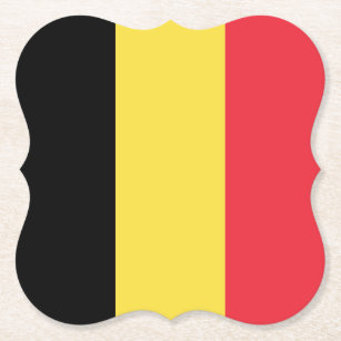 Belgische vlag kartonnen onderzetters