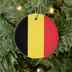 Belgische vlag keramisch ornament