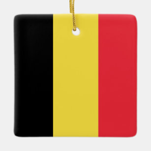 Belgische vlag keramisch ornament