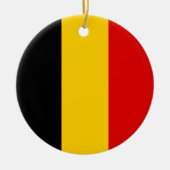 Belgische vlag keramisch ornament (Voorkant)