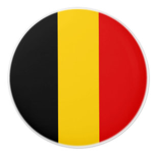 Belgische vlag keramische knop