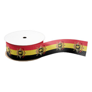 Belgische vlag kleuren lint, embleem België / spor Grosgrain Lint