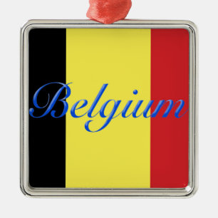 Belgische vlag metalen ornament