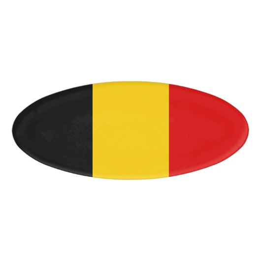 Belgische vlag naambadge (Voorkant)