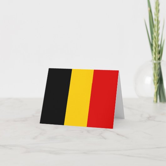 Belgische vlag notitiekaartje (Voorkant)