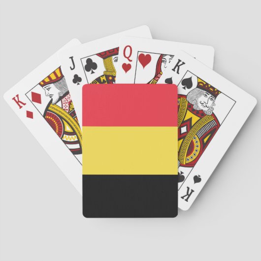 Belgische vlag pokerkaarten (Achterkant)