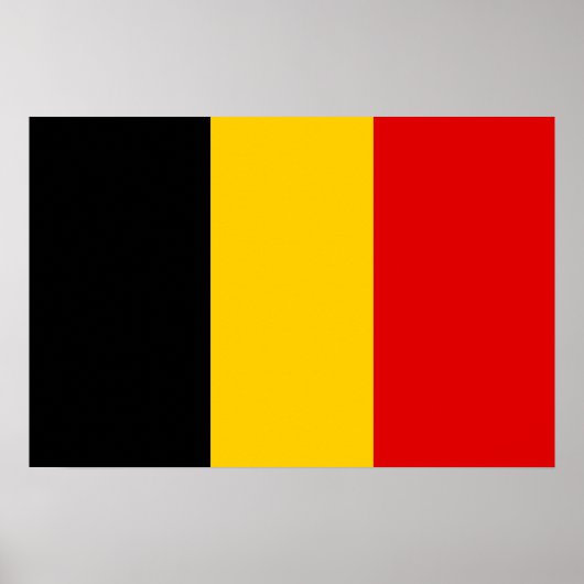 Belgische vlag poster (Voorkant)