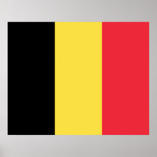 Belgische vlag poster